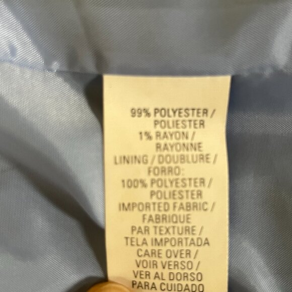 ANNE KLEIN 14 NAVY BLUE  Pinstripe 2-piece Jacket PANT SUIT - A Classic ! - Picture 7 of 13